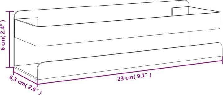 Actual product image vidaXL Duschablage (30 x 10 x 6 cm)