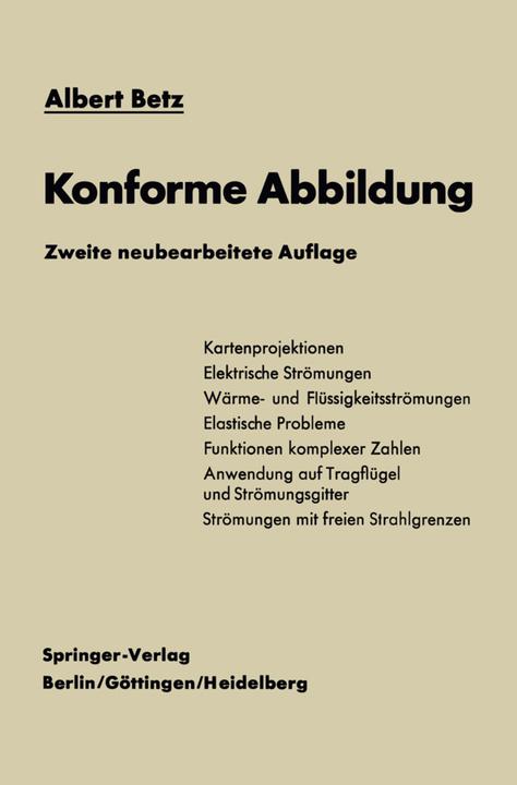 Produktbild Konforme Abbildung (Deutsch, Albert Betz, 2012)