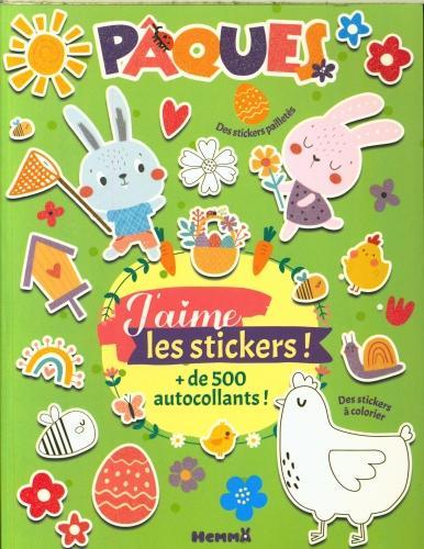 Image du produit Hemma Pâques : j'aime les stickers : + de 500 autocollants! (500 Autocollants)