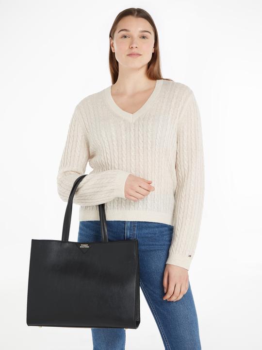 Immagine prodotto Tommy Hilfiger Borsa Push Lock in pelle - nera