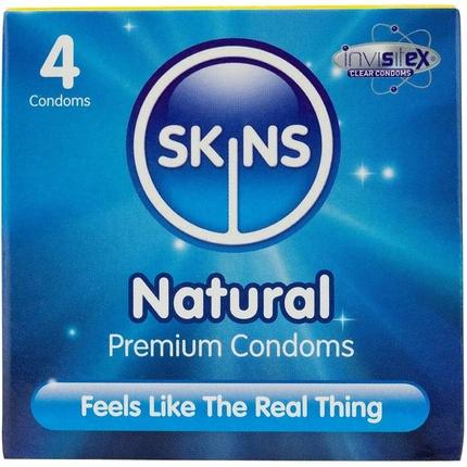 Skins Natural Condoms classic condoms 4pcs. (4 Stk.)