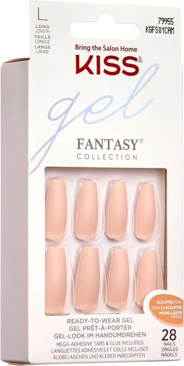 Produktbild KISS Nails - Gel Fantasy Sculpted Nails 4 the Cause (Nagelutensil, Rot, Braun)