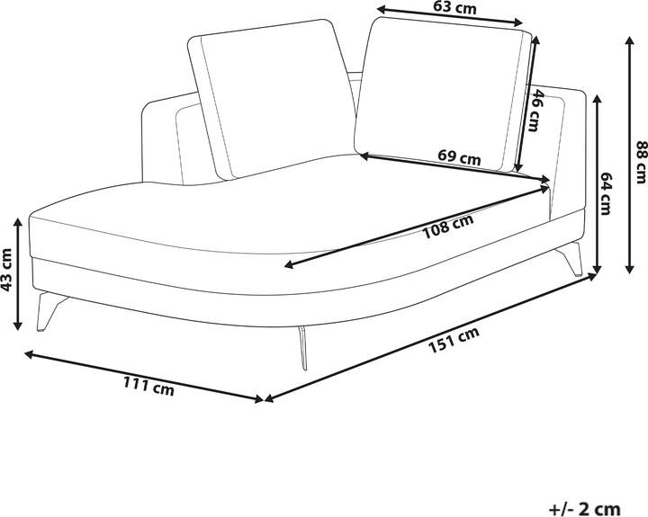 Produktbild Beliani Marum (Recamiere)