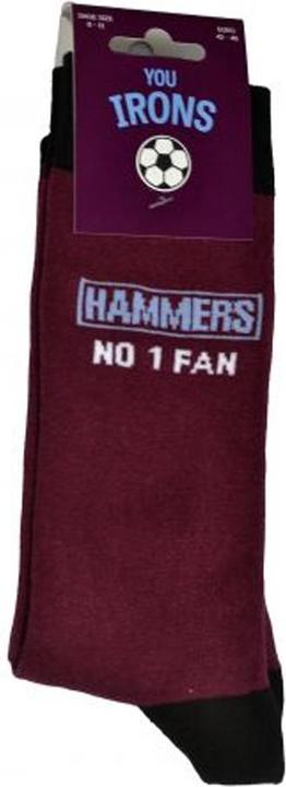 Produktbild West Ham United FC You Irons Hammers No.1 Fan Socken (42 - 45.5)