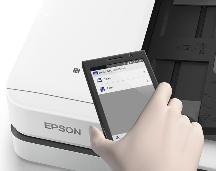 Produktbild Epson DS1660W - Document scanner - Duplex - A4 - 1200 dpi x 1200 dpi - up to 25 ppm (mono) / up to 25 ppm (Ethernet, WLAN)