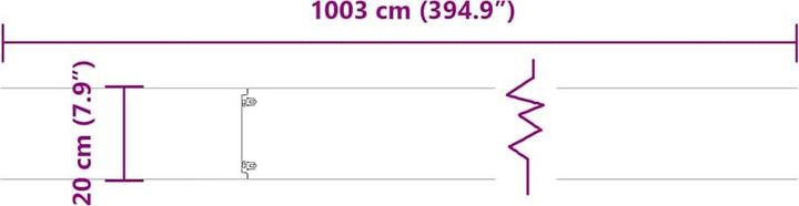 Produktbild vidaXL Rasenkante (103 cm)