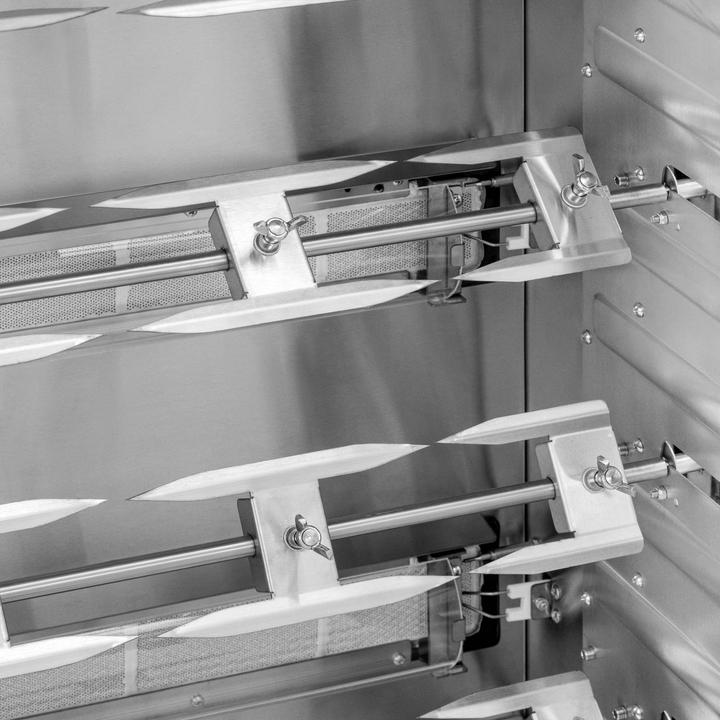 Produktbild Royal Catering Gas-Hähnchengrill mit Drehspiess mobiler Hähnchengrill 4 x 5,5 kW 36 Hähnchen (22 kW)