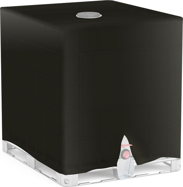 Wiltec Container IBC Bâche de protection Capôt protecteur Bâche Protection de pluie Citerne d’eau 1000 l (1000 l)
