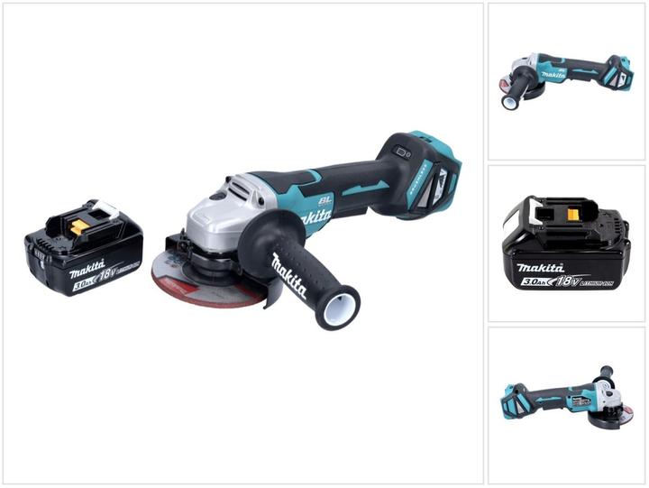Makita DGA 515 F1 Akku Winkelschleifer 18 V 125 mm Brushless + 1x Akku 3,0 Ah - ohne Ladegerät