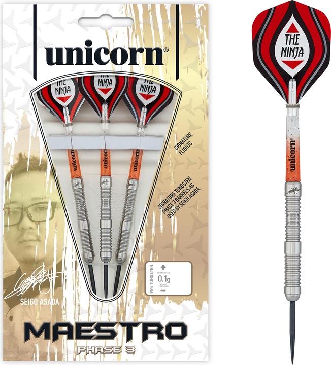 Produktbild Unicorn Seigo Asada Phase Natural Steel Darts 1 Satz (22 g)