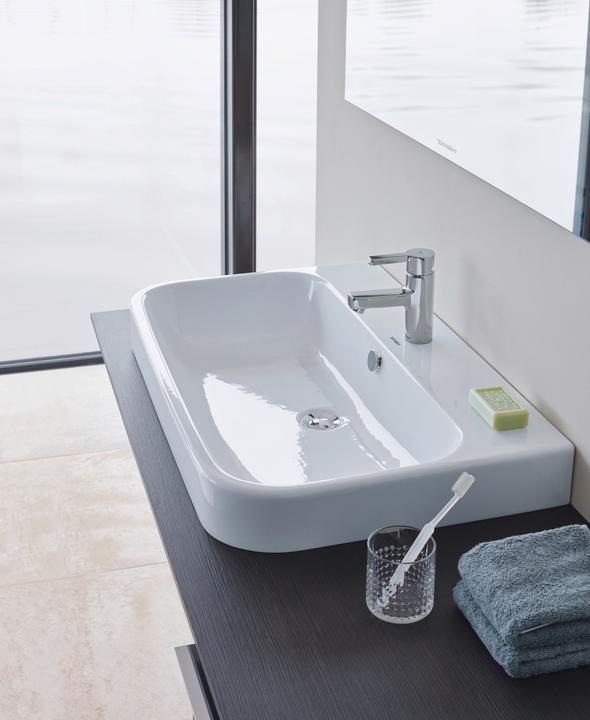 Produktbild Duravit Möbelwaschtisch HAPPY D.2 m ÜL HLB 800x505mm geschli 1 HL weiss (505 mm, 800 mm)