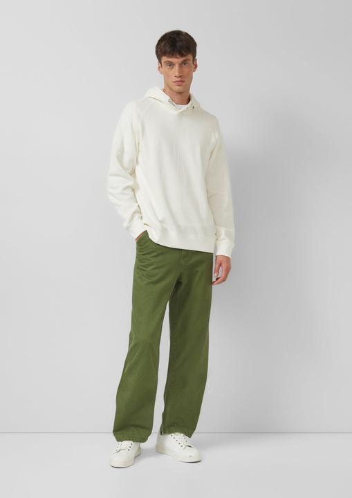 Produktbild s.Oliver Sweatshirt Strukturiertes Kapuzen-Sweatshirt mit Raglanärmeln (S)