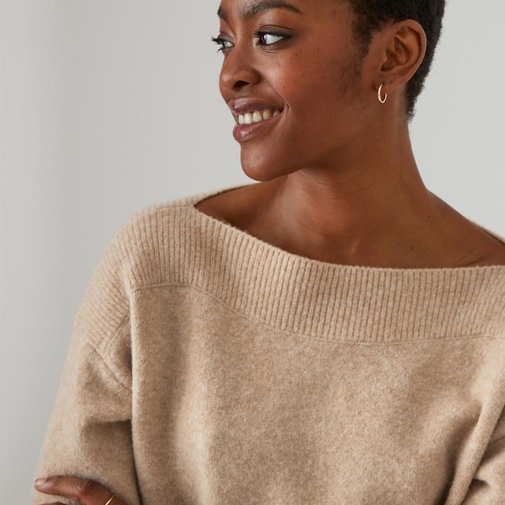 Actual product image La Redoute Collections Jumper with boat neckline (XL)