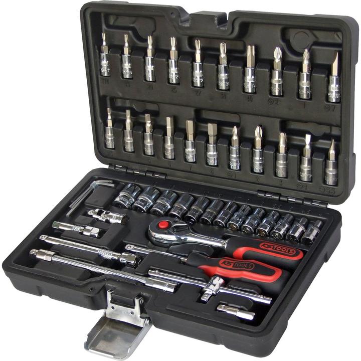 Actual product image KS Tools 1/4" CHROMEplus Steckschlüssel-Satz (6 mm, 12 mm, 14 mm, 10 mm, 7 mm, 11 mm, 3 mm, 5 mm, 8 mm, 9 mm, 13 mm, 4 mm)