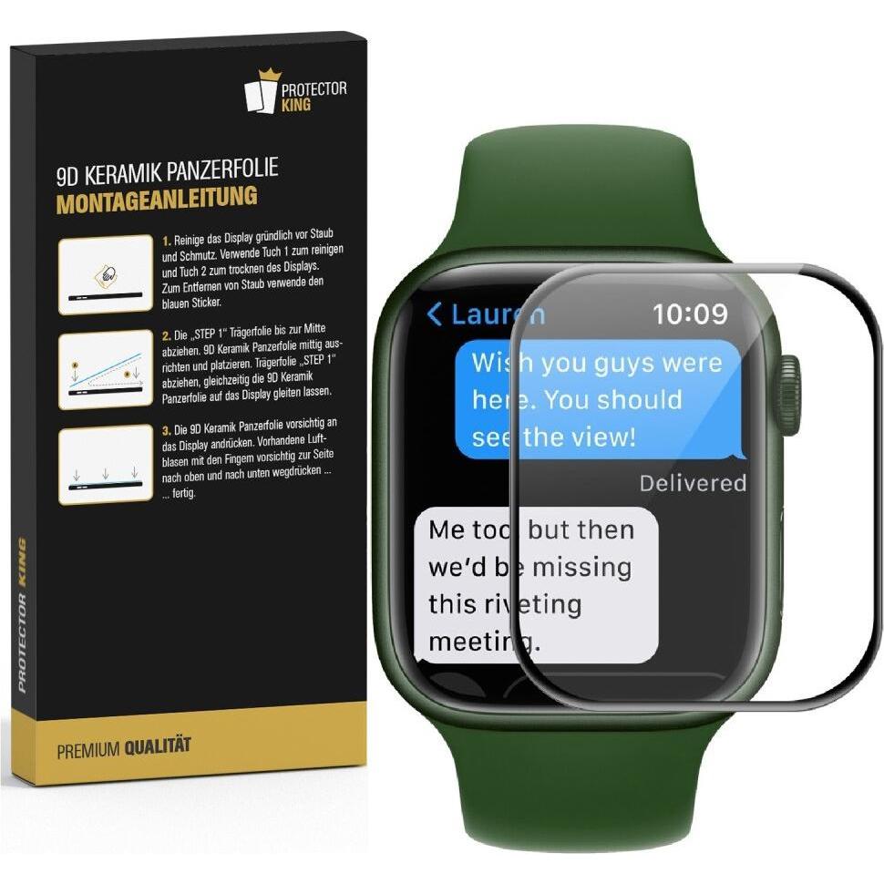 Thumbnail - Protectorking 1x mmaümppTempered 9D Keramik 2P KLAR, Smartwatch Schutzfolie