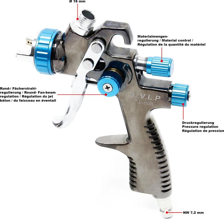 Actual product image XPOtool LVLP spray gun