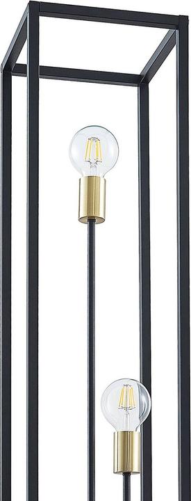 Produktbild Lindby Tiliane Käfig-Stehlampe, schwarz, 3-flammig (E27)