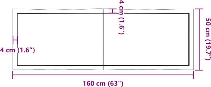 Actual product image VidaXL Aneta (160 x 50 x 6 cm)