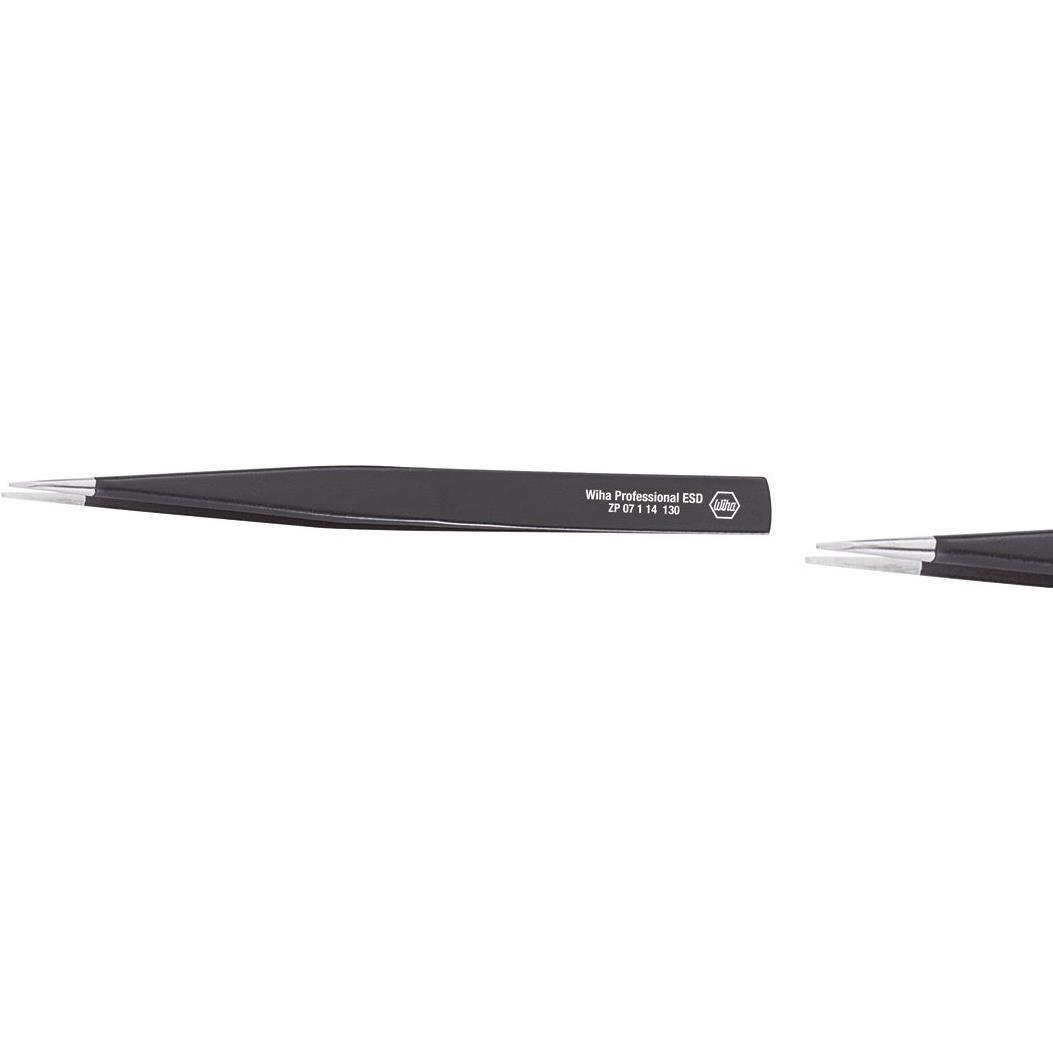 Wiha, Pinzette, ESD-Pinzette Spitz 130 mm 3232