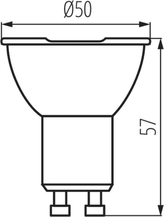 Immagine prodotto Kanlux 35240 Faretto IQ-LED GU10 7W-WW (GU10, 580 lm, 1 x)