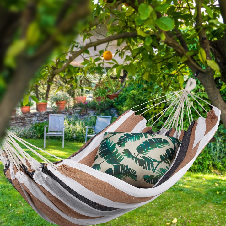 Actual product image Relaxdays Hammock, XXL Hanging Mat For 2 Adults (300 kg)