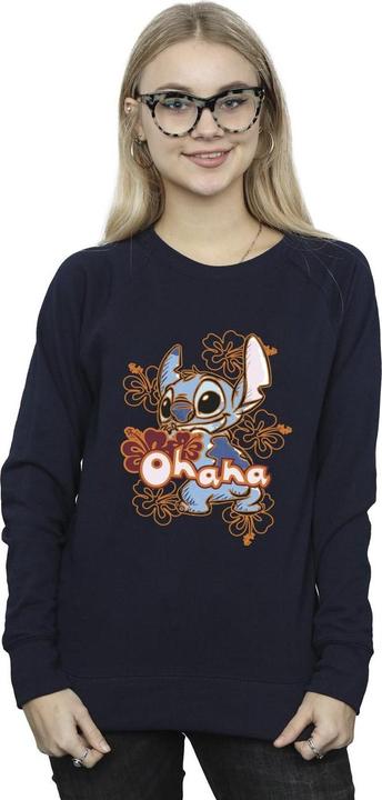 Produktbild Disney Lilo And Stitch Ohana Orange Hibiscus Sweatshirt (S)