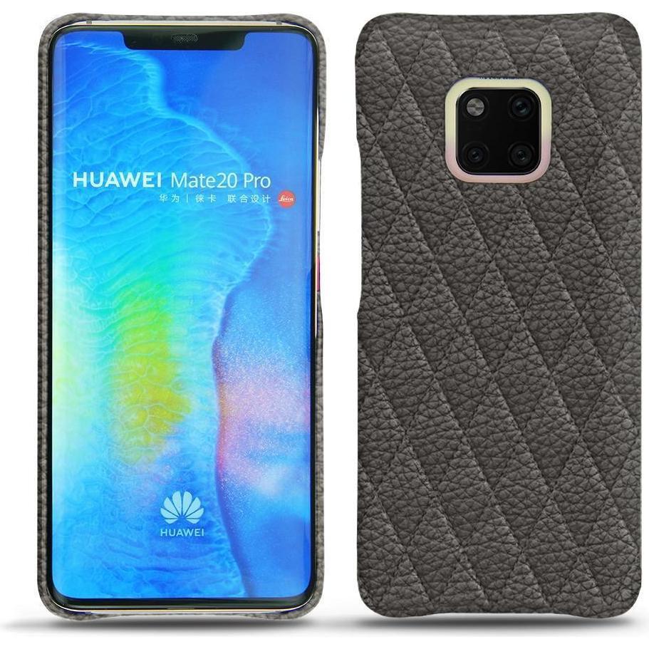 Noreve Lederschutzhülle (Huawei Mate 20 Pro), Smartphone Hülle, Grau