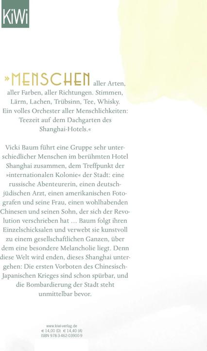 Immagine prodotto Hotel Shanghai (Tedesco, Albero di vicecio, 2007)