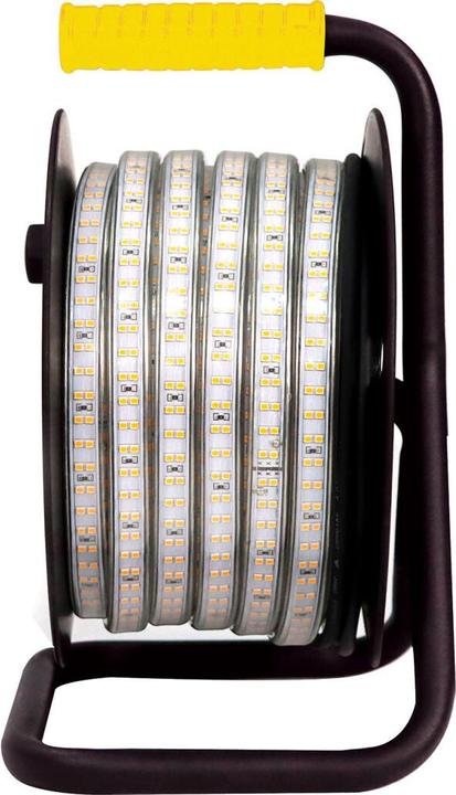 Immagine prodotto S.T.A.K Nastro LED IP65 25m 32000 lumen con avvolgitore, impermeabile per esterni (Luce del giorno, 2500 cm, Esterno)