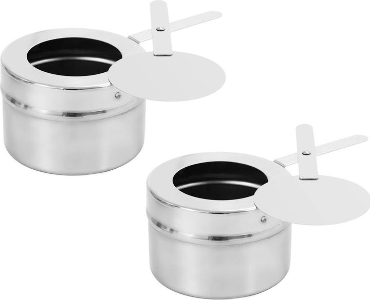 Produktbild Royal Catering Chafing Dish Warmhaltebehälter Rechaud GN 1/1 8,5 L 2 Brennstoffzellen halbrund