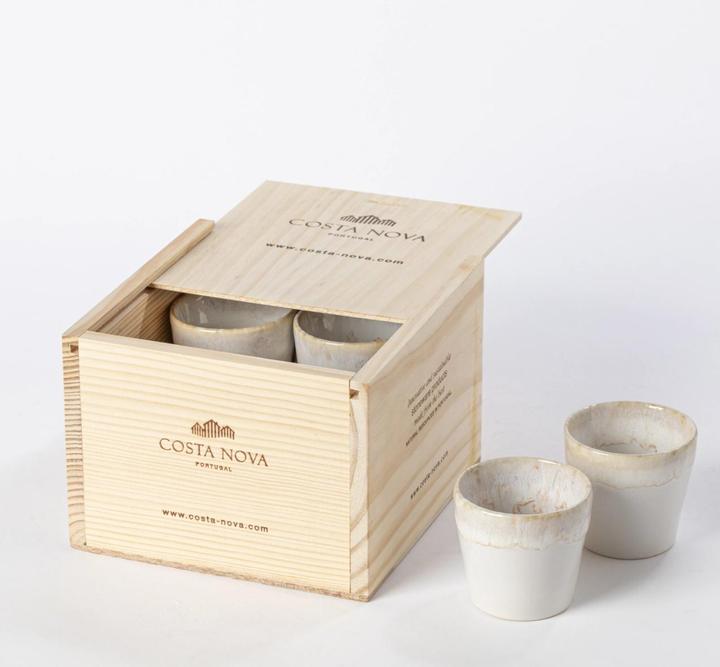 Produktbild Costa Nova 8er Set Grespresso Geschenkbox Espressotasse 70ml weiss (70 ml, 8 x)