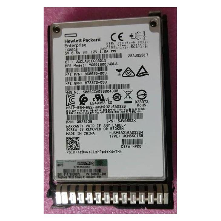 SSD HP 1.6TB SAS 12G 2.5 Pouces - P09924-001 - Pour Serveurs G8 G9 G10 - Renouvelé