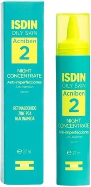 Actual product image Isdin ISDIN Acniben Night Concentrate serum do twarzy na noc przeciw niedoskonałościom 27ml (27 ml)