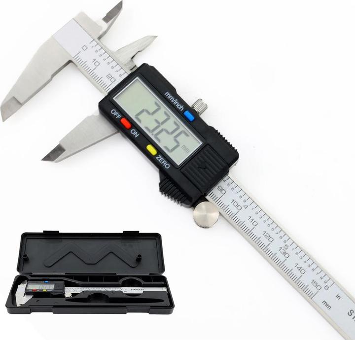 Dönges Digital-Messchieber, LCD-Anzeige, CE, Messbereich 150 mm, 6 " (15 cm)