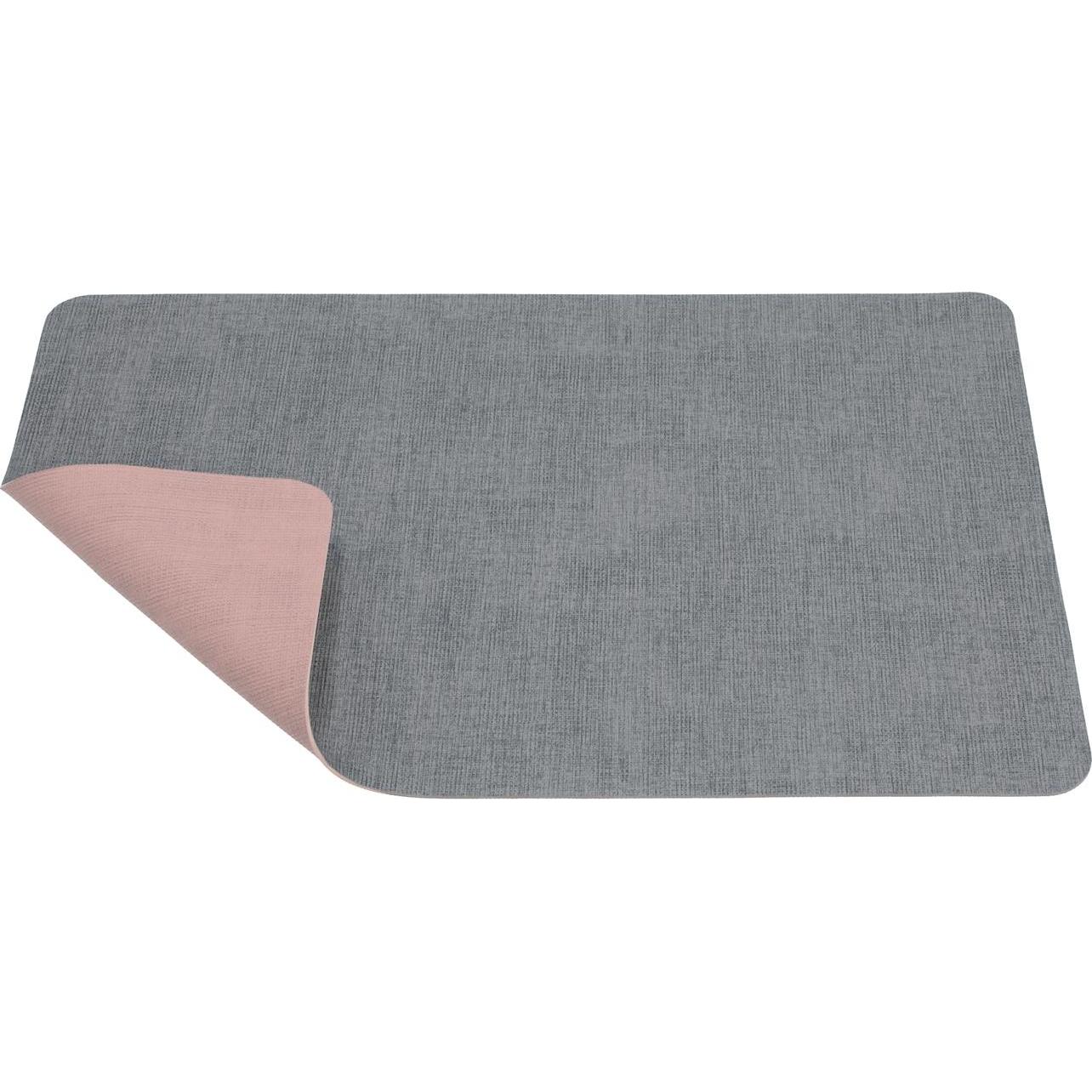 Thumbnail - HTI-Living, Tischset, Tischset 4 - teilig Grau/Rosa (4 x, 45 x 30 cm)
