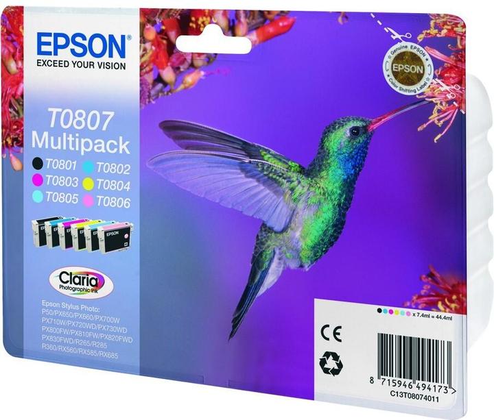 Produktbild Epson Multipack - Schwarz, Gelb, Cyan, Magenta, hellmagentafarben, hell Cyan (M, C, Y, BK, LC)