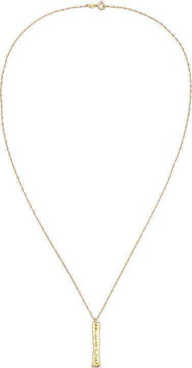 Immagine prodotto Kuzzoi Collana Peace Peace Sign Figaro Chain Argento 925 (Argento 925, 60 cm)