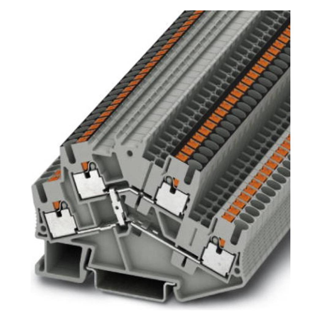 Phoenix Contact Dubbelniveauaansluiting PTTBS 2,5-PV Grijs 50 stuks., Kabels + Stekkers, Grijs
