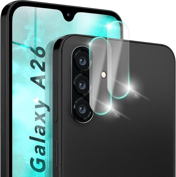 Actual product image Nalia Focus.X2 MAX - Kamera Schutzglas Objektiv Abdeckung Hüllen-kompatibel - Camera Protection Glass (2 Piece, Samsung Galaxy A26)