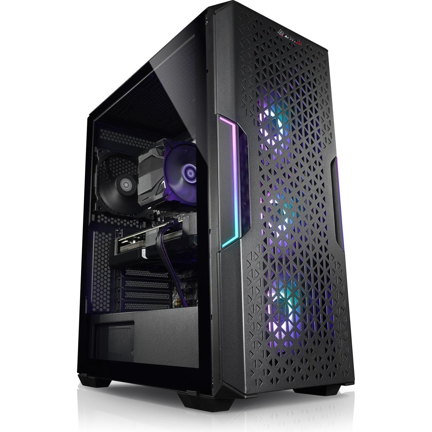 Kiebel Inferno 12 (Intel Core i7-12700KF, 64 GB, 2000 GB, Radeon RX 7800 XT), PC, Schwarz