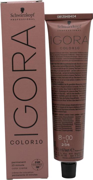 Actual product image Schwarzkopf Professional Igora Color10 Hair Color (8-00 Light Blonde Nature Extra)