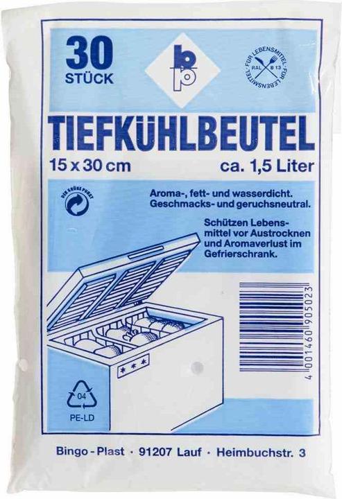 Bingo Plast Unimet Gefrierbeutel 15 X 30 Bt a 30St 502 (30 x)