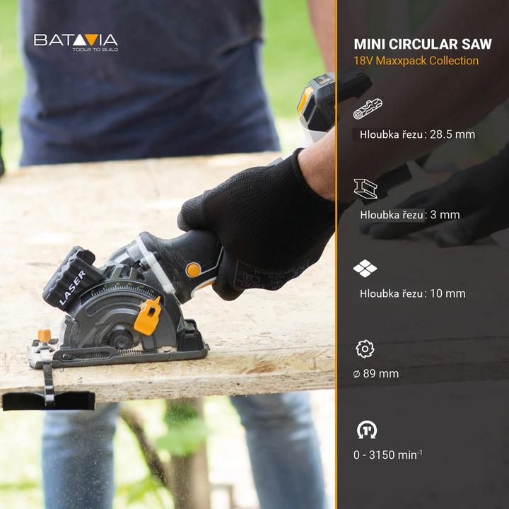 Image du produit Batavia Mini scie circulaire à main sans fil