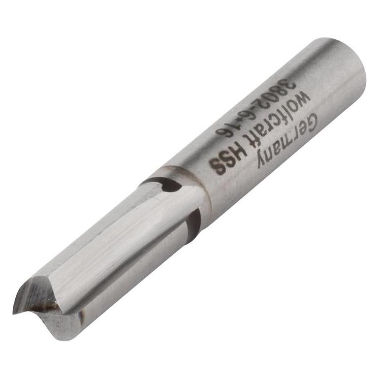 Wolfcraft, Snijders, 1 Sleuvenfrees Hss S=6mm ø6x16mm