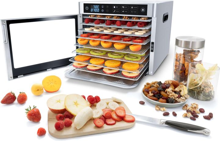 Produktbild Steba ED 80 Steel Deluxe Dörrautomat 8 Aufsätze 35-85°C LED - Display