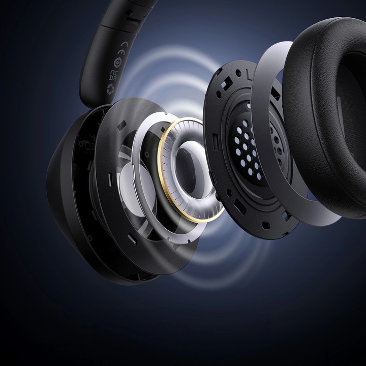 Actual product image Baseus Bass 30 Max Wireless Headphones (black) (50 h, Wireless)