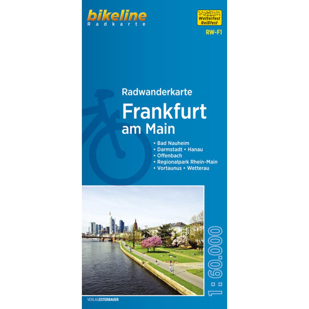 Bikeline Radwanderk. Frankfurt am Main, Landkarte