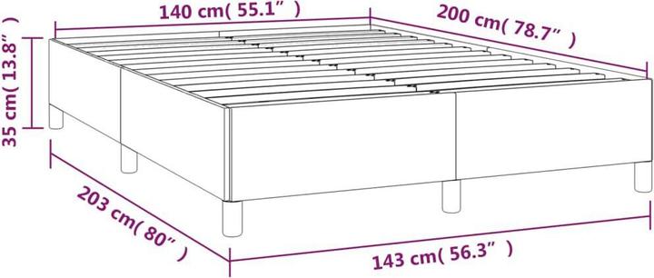 Image du produit vidaXL Bettgestell (140 x 200 cm)