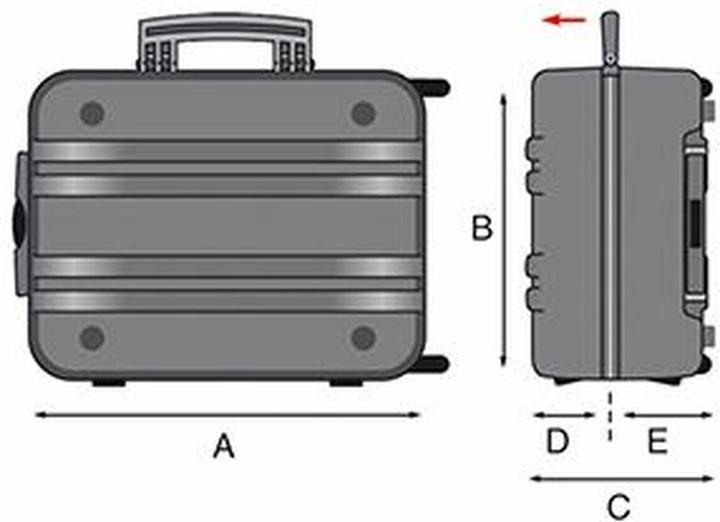 Produktbild GT Line Fahrbarer Werkzeugkoffer New Mega Wheels PTS (2 Teile)
