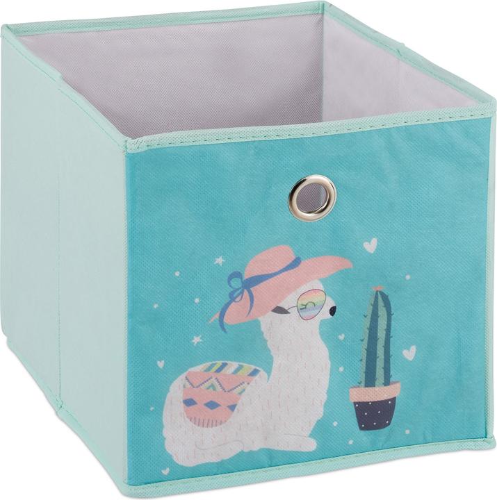 Actual product image Relaxdays Lama Children's Shelf with Boxes